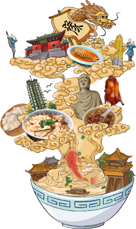 （配圖）尋根拜祖后，他們來阿五品新豫菜解鄉(xiāng)愁302
